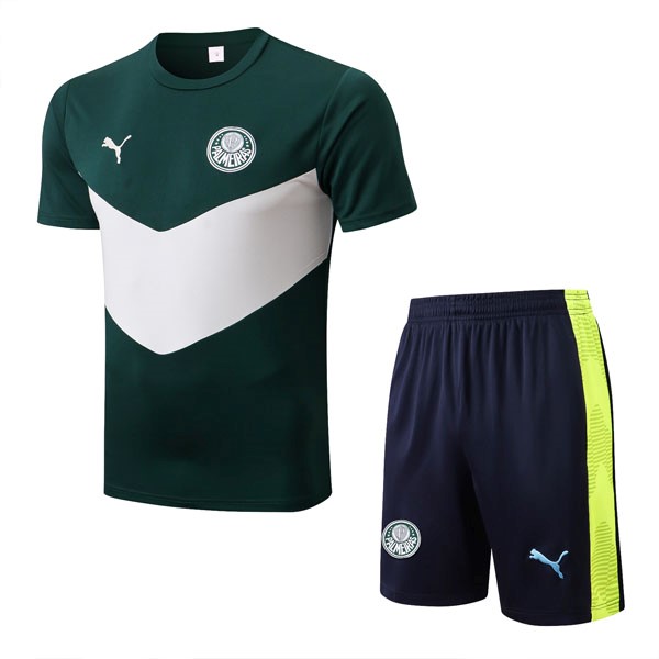 Camiseta Entrenamiento Palmeiras Conjunto Completo 2022 2023 Verde Blanco